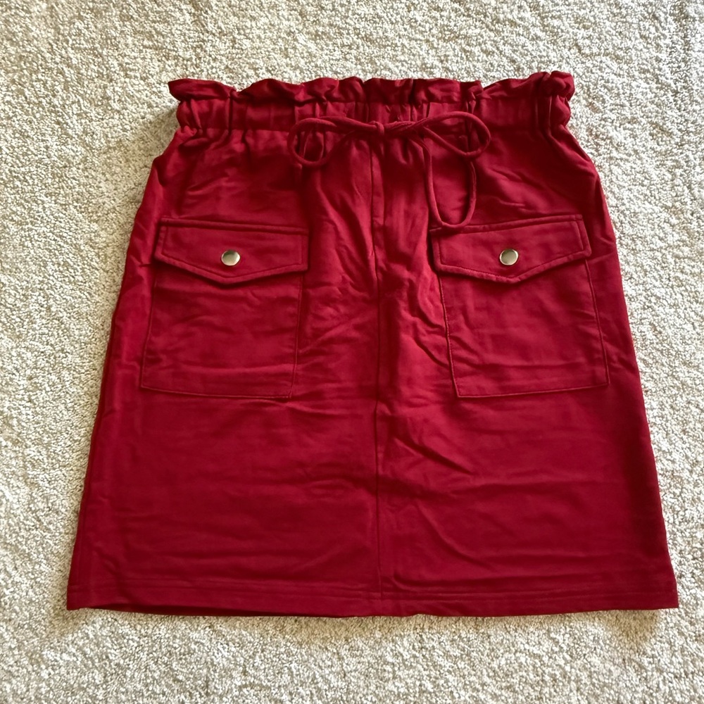 Elegant Red Women's Skirt